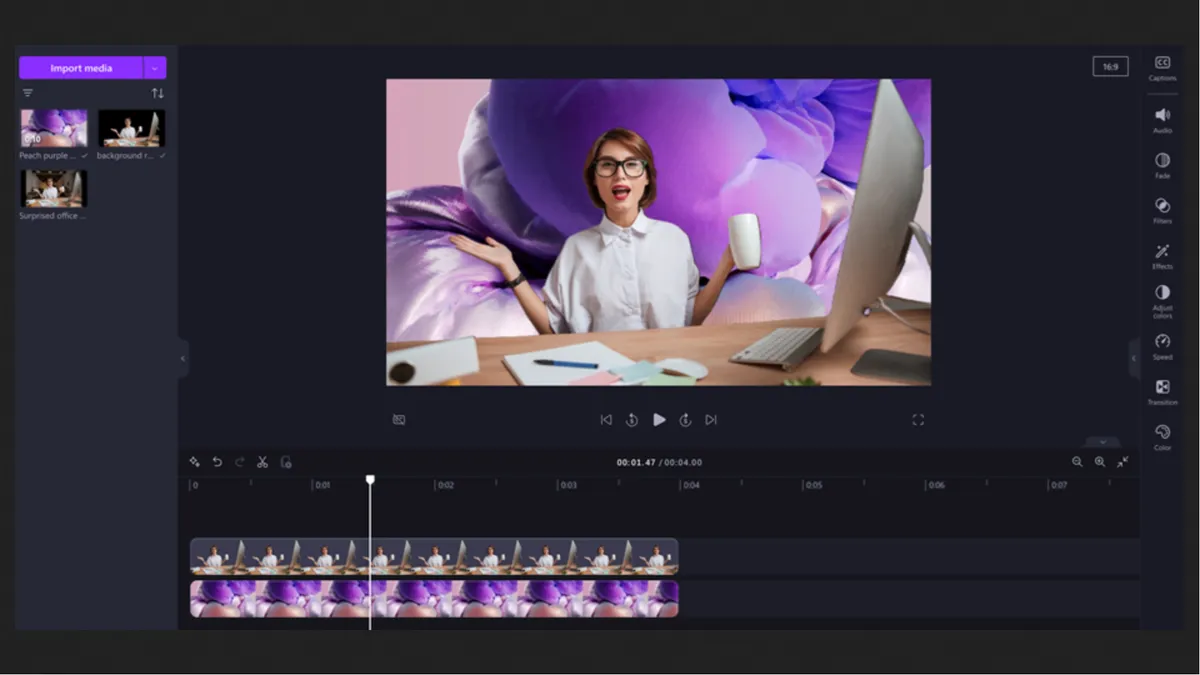 转换您的视频质量与人工智能功能在微软Clipchamp 转换您的视频质量与人工智能功能在微软Clipchamp